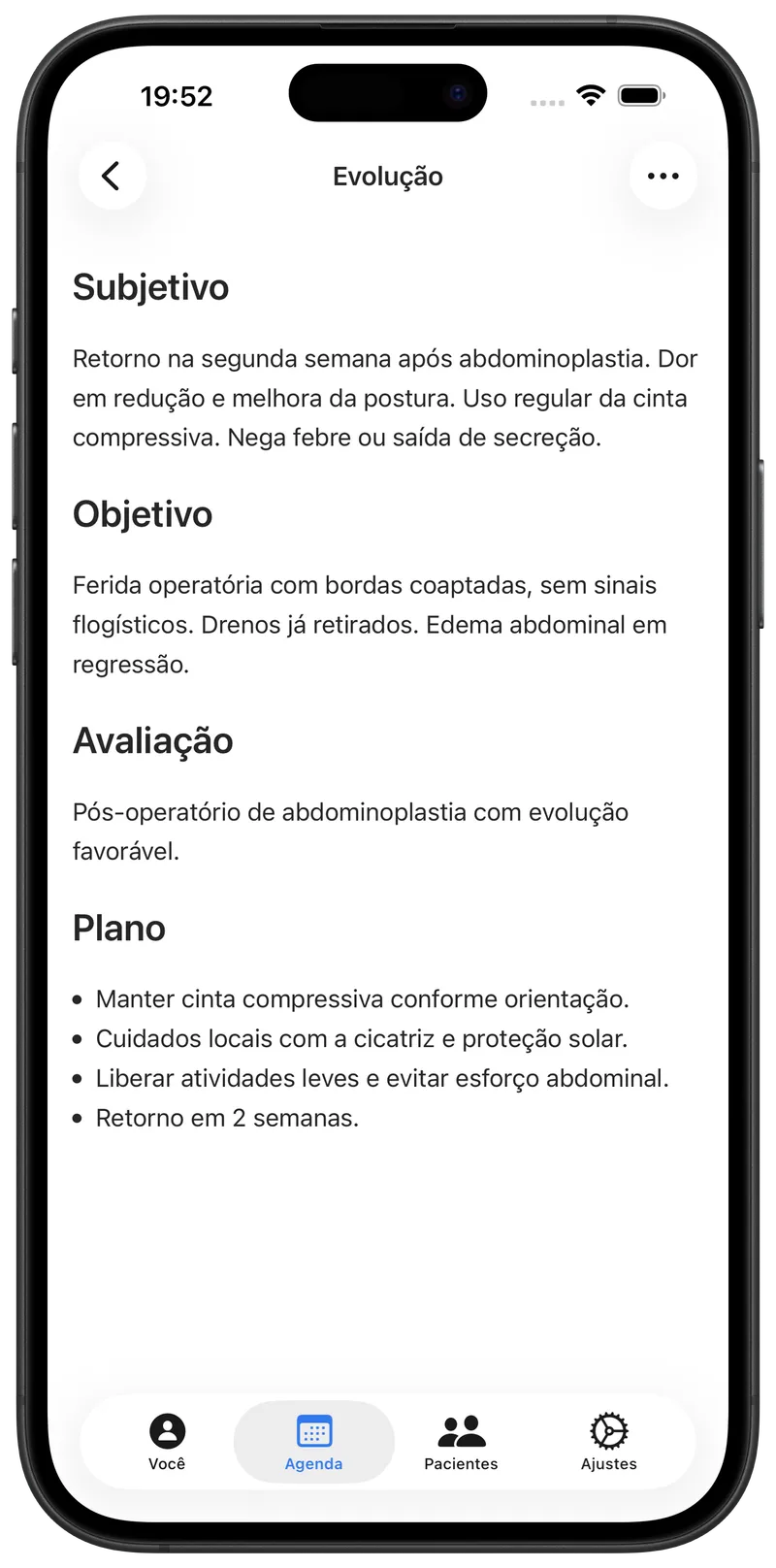 Nota de consulta escrita pelo Maestra