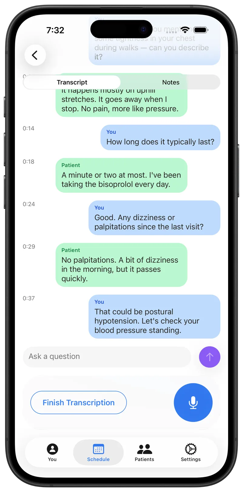 Maestra live transcription